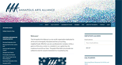 Desktop Screenshot of annapolis-arts-alliance.com